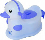 Potty with Steering Wheel Παπάκι with Lid Blue Ducky