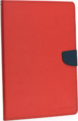 Mercury Fancy Diary Flip Cover Synthetic Leather Red (iPad Air 2019 / iPad Pro 2017 10.5")