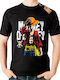 kirikoko Monkey D.Luffy One Piece T-shirt σε Μαύρο χρώμα