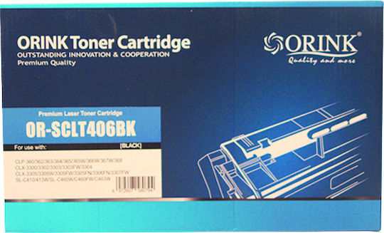 Orink Kompatibel Toner für Laserdrucker Samsung CLT-K406S Schwarz