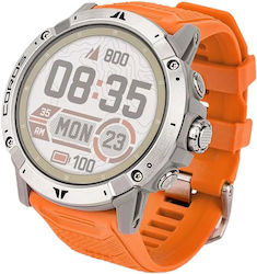Coros Vertix 2 Titanium 50mm Αδιάβροχο Smartwatch με Παλμογράφο (Lava)