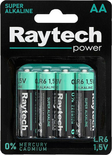 RayTech Αλκαλικές Μπαταρίες AA 1.5V 4τμχ