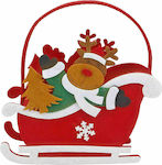 XMASfest Christmas Fabric Basket Figure Red 17....