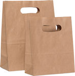 Paper Bag Kraft smooth handful - 22X10X28 - 250pcs