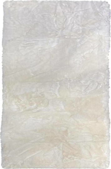 TnS Χαλί Ορθογώνιο Shaggy Γούνινο Λευκό 120x170cm
