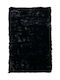 TnS Килим Правоъгълена Shaggy Furry Черно