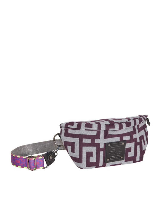 Ames Ostrako Bum Bag Taille Grey/Purple