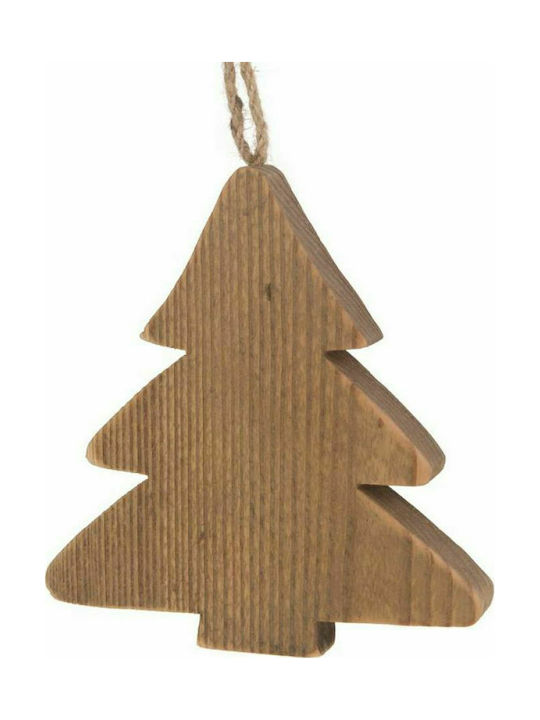 Synchronia Christmas Wooden Tree Ornament Brown 18cm