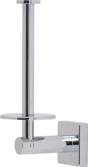 Kolossos Emily Spuare Wandmontiert Papierhalter Inox Silber
