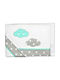 Baby Star Cloud Baby Sheets Set Crib Cotton Turquoise 110x155cm 3pcs
