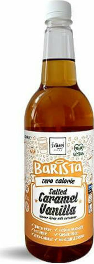 The Skinny Food Co Syrup Barista Zero Calorie with Caramel Vanilla Flavour Sugar Free 1000ml