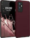 KWmobile Flexible Rubber Back Cover Silicon Roș...
