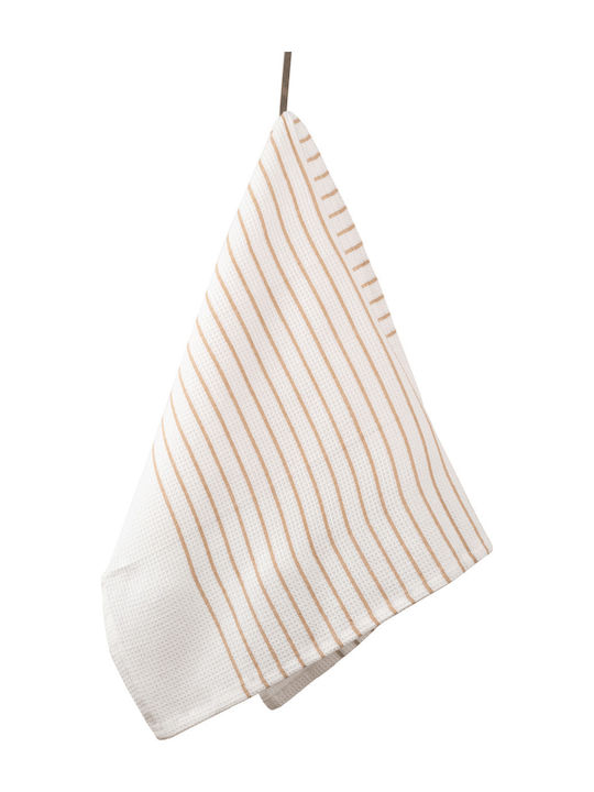 Kipper Piquet Σχ.171 Tea Towel in White Color 45x65cm 2pcs