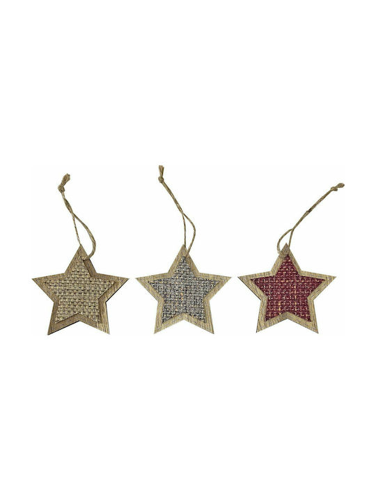 XMASfest Christmas Star Ornament 8x8cm (Μiscellaneous Colors)