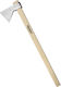 Benman 77603 Axe Shredding Length 80cm and Weight 700gr with Wooden Handle
