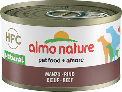 Almo Nature HFC Wet Food for Adult Cats In Can with Beef Natural 1pc 70gr