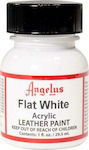 Angelus Acrylic Paint Liquid Craft Paint White for Leather Flat 29.5ml