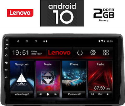 Lenovo Sistem Audio Auto pentru Nissan Juke 2021> (Bluetooth/USB/AUX/WiFi/GPS/Partitură) cu Ecran Tactil 10.1"
