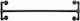 Songmics Metal Wall Hanger Μαύρη 110x29.3cm 2pcs