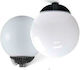 Geyer Luna Φωτιστικό Γλόμπος LED Εξωτερικού Χώρου 60W με Φυσικό Λευκό Φως IP65 Μαύρο