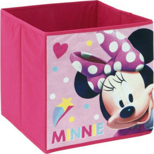 Arditex Coș de depozitare pentru copii din material textil Minnie Mouse Roz 1buc