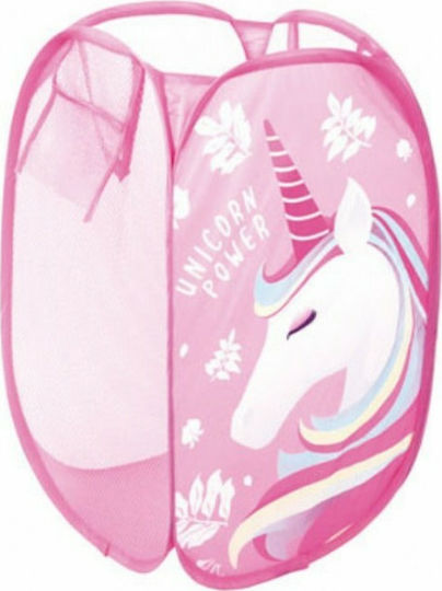 Arditex Детска кошница за съхранение сгъваема Unicorn Розов 36x36см 1бр