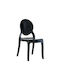 Elizabeth Kitchen Polypropylene Chair Glossy Black 47x50x90cm