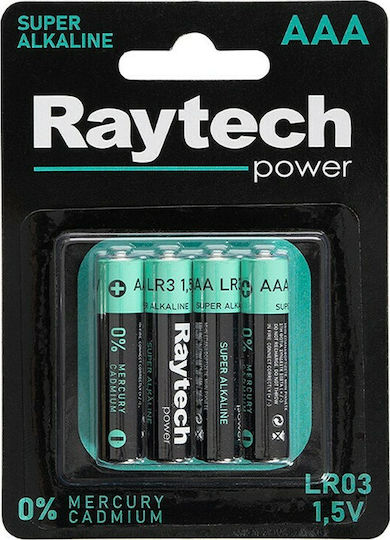 RayTech Power Αλκαλικές Μπαταρίες AAA 1.5V 4τμχ