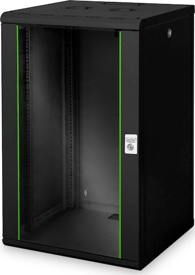 Digitus Монтиран на стена Рак кабинет 20U 60x60x60см Черен DN-19 20U-6/6-SW