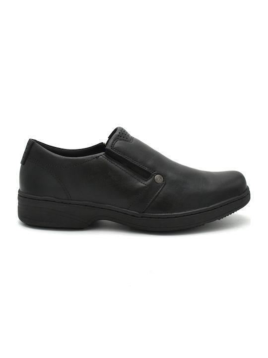 Pegada Men's Anatomic Leather Casual Shoes Black