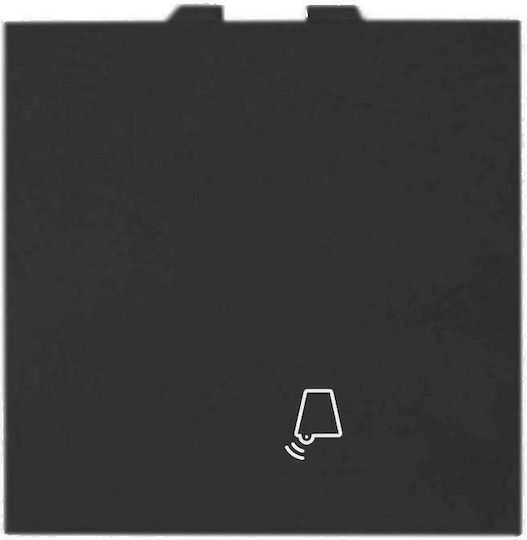 Geyer Front Plate Wall Push Bell Button without Frame Black 736305S