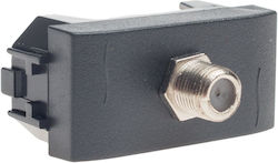 Geyer Satellitenbuchse Grundlegend in Schwarz Farbe 7758.F