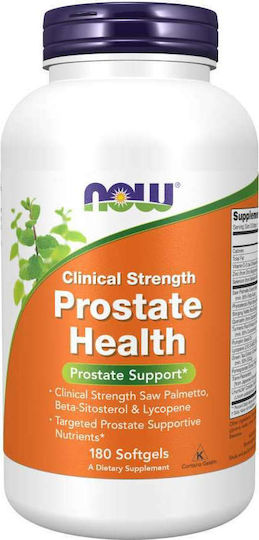 Now Foods Prostate Health Clinical Strength Supplement for Prostate Health 180 Softgels