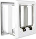 Trixie Door Dog & Cat 4Way 21.1x24.4cm made of Plastic in White Color 21.1 x 24.4cm