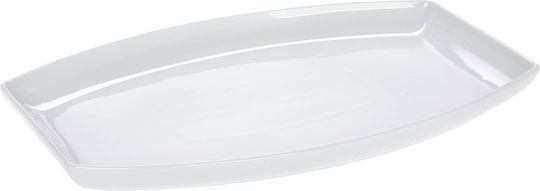 Cryspo Trio Marriot Serving Platter Rectangular made of Porcelain White 40x28cm