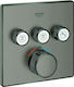 Grohe Grohtherm Smart Control Built-In Mixer for Shower with 3 Exits Inox Gray