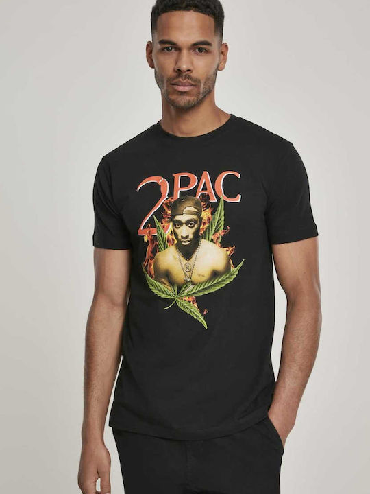 Mister Tee Fireleaf T-shirt Schwarz Baumwolle