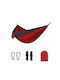 Autoline Parachute Single Hammock Red 270x140cm