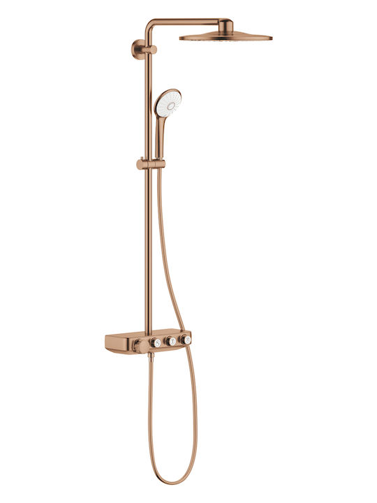 Grohe Euphoria Στήλη Ντουζ χωρίς Μπαταρία 110.4cm Χάλκινη