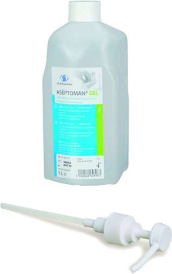 Dr. Schumacher Aseptoman Handdesinfektionsmittel Gel mit Pumpe 1000ml Geruchlos