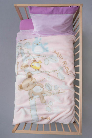 Palamaiki Одеяло Детско легло Bebe Velour BV722 Велур Бежов 110x140см.