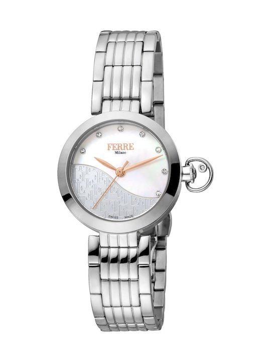 Ferre Milano Watch with Silver Metal Bracelet