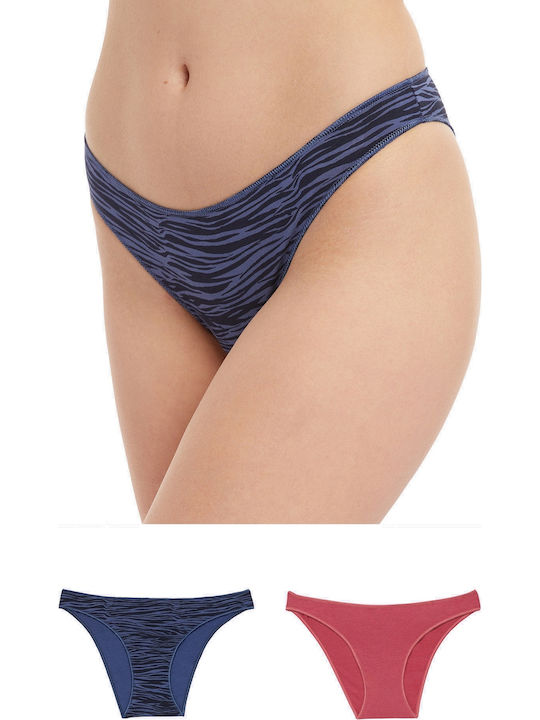 Minerva Rio Fimelle Women's Slip 2Pack Blue/Pink