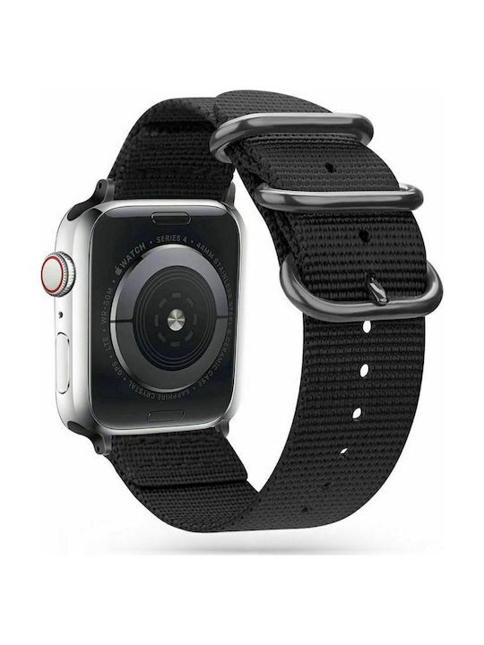 Tech-Protect Scout Λουράκι Υφασμάτινο Μαύρο (Apple Watch 42/44/45mm)