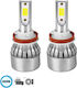 GloboStar Lamps Car H11 Canbus LED 6000K Cold White 8-48V 72W 2pcs