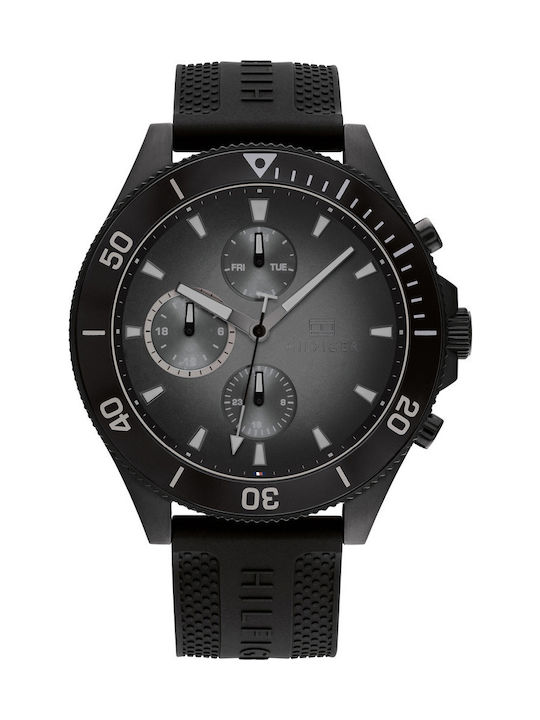 Tommy Hilfiger Larson Ρολόι Μπαταρίας με Καουτσούκ Λουράκι