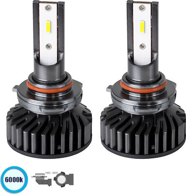 GloboStar Lămpi Autoturismului F2 Line HB3-9005 Canbus LED 6000K Alb rece 9-32V 100W