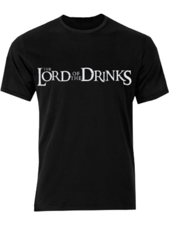Lord Lord of the Drinks T-shirt σε Μαύρο χρώμα