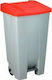 GTSA Plastic Wheeled Waste Bin 60lt with Pedal Gray