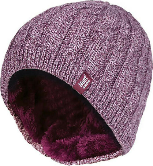 Γυναικείος Beanie Σκούφος σε Λιλά χρώμα